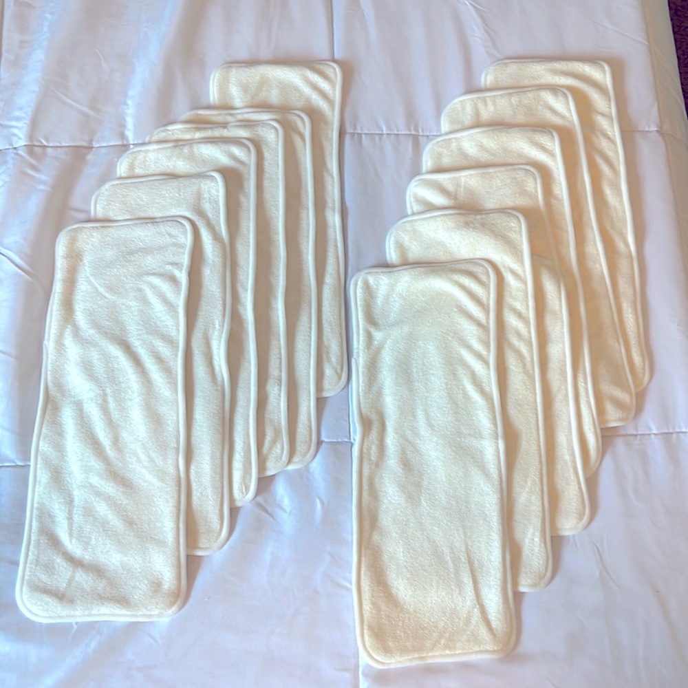 Damero 12 pieces NEW bamboo diaper inserts